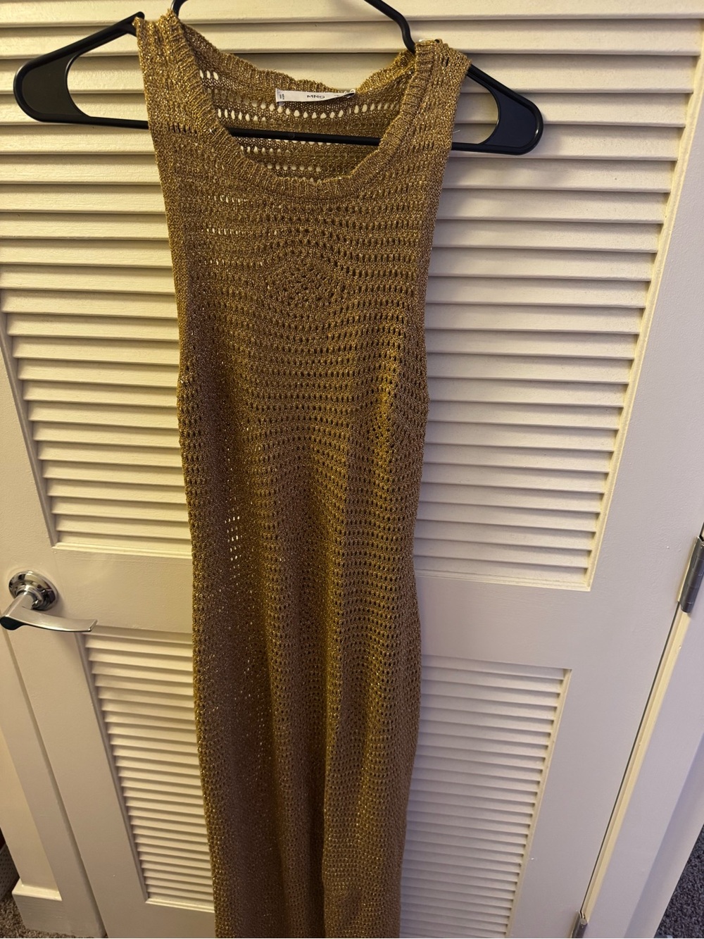LONG LUREX CROCHET DRESS